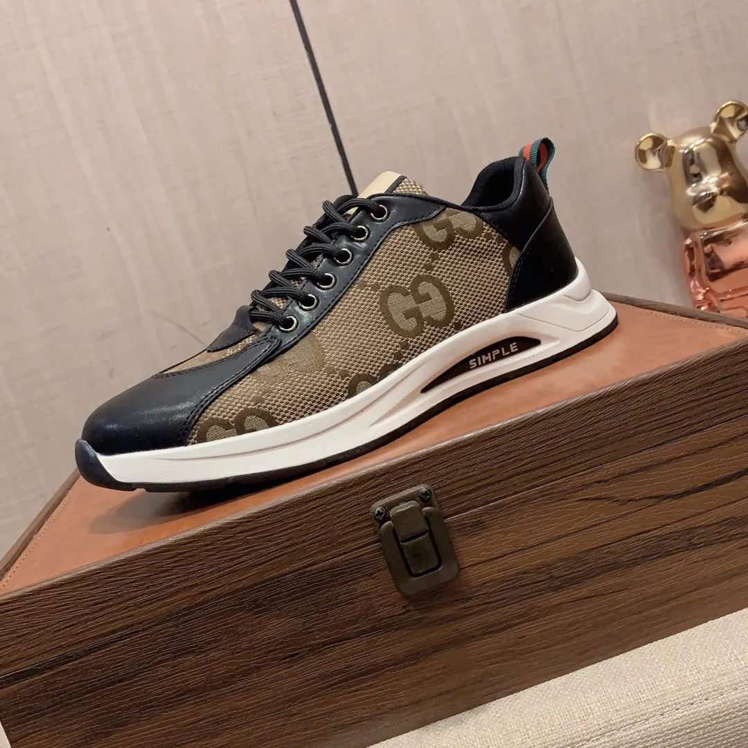 Men's Men's Shoes💰420💰💰🎩🎩[Lightning][Lightning] "Gucci*" The latest and most popular casual sports shoes, top brand [seduce] luxury~purchase, top~quality. [Strong] The upper is made of imported breathable cowhide with material ➕ breathable sheepskin feet (•) and fine workmanship. The original stylish and stylish soft rubber wear-resistant and non-slip outsole is light and comfortable on the feet. The real thing looks better when photographed in real life. 122: code: 38-44, can be customized to 45, 2️⃣ colors available